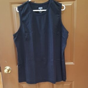 Duluth Trading Co Black Boxy Sleeveless Tank Top